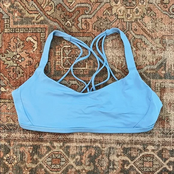LULULEMON Free To Be Zen Bra in Aero Blue Sz  10  - NWOT!! - Picture 6 of 13
